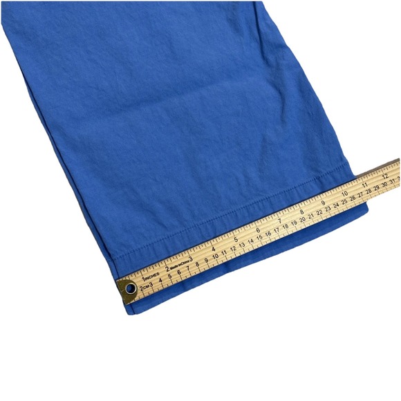 Maeve Anthropologie The Colette Cropped Wide-Leg Pants Sz 32  Edition Blue EUC - Picture 9 of 10